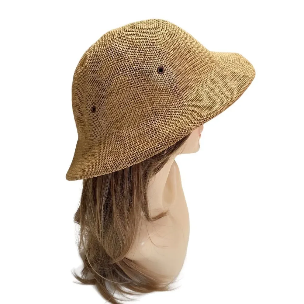 Vintage Brookstone Woven Safari Hat